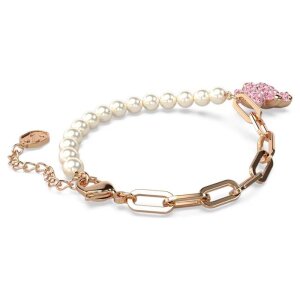Swarovski Armband 5669169 Teddy, Bär, Rosa, Roségold-Legierungsschicht