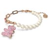 Swarovski Armband 5669169 Teddy, Bär, Rosa, Roségold-Legierungsschicht