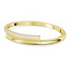 Swarovski Armreif 5674980 Dextera, Weiß, Goldlegierungsschicht Größe S