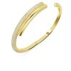 Swarovski Armreif 5674980 Dextera, Weiß, Goldlegierungsschicht Größe S