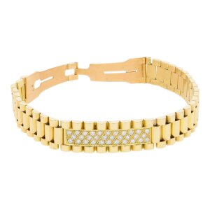 Armband Gold 750 Brillanten Second Hand 25322865 getragen