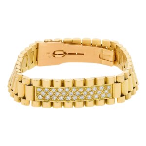 Armband Gold 750 Brillanten Second Hand 25322865 getragen