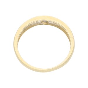 Ring 585/000 (14 Karat) Gelbgold mit Brillant, getragen...