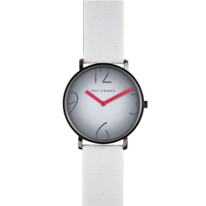 Rolf Cremer Armbanduhr 504851 Flat 44 V weiß