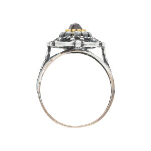 JuwelmaLux Trachten Ring 925/000 Silber, geschwärzt,...