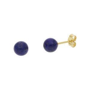 JuwelmaLux Ohrstecker 333 Gold mit Lapis Lazuli JL16-06-0707