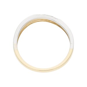 JuwelmaLux Ring 585 Gold und Weißgold mit...