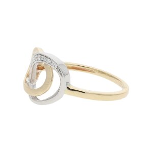 JuwelmaLux Ring 585 Gold und Weißgold mit Brillanten JL10-07-3480