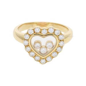 Chopard Ring Happy Diamonds Gold 750/000 18 Karat mit...