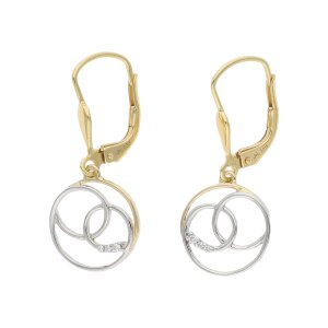 Ohrhänger Gold und Weißgold 585 Brillanten...
