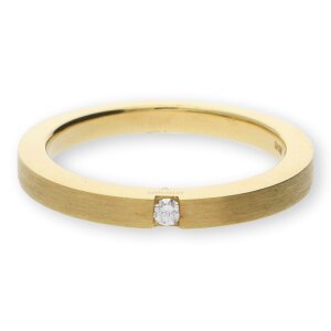 JuwelmaLux Ring 585/000 (14 Karat) Gold mit Brillant JL12-07-0008