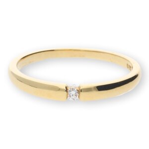 JuwelmaLux Ring Gelbgold 585 mit Brillant JL10-07-0415