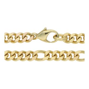 Halskette Figaro 333/000 (8 Karat) Gold, getragen 25323141