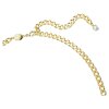 Swarovski Collier 5663338 Dextera Halskette, Verschiedene Schliffe, Weiß, Goldlegierungsschicht