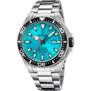 Festina Taucheruhr Herren F20663/5 Diver, Edelstahl,...