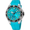 Festina Taucheruhr Herren Diver F20664/5 Silikon Armband, türkis