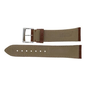 Michel Herbelin Uhrenband Leder hellbraun Croco...
