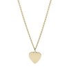 Fossil Damen Halskette JF03080710 Drew Heart Edelstahl goldfarben