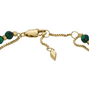 Fossil Damen Armband JF04541710 All Stacked Up Beads Malachit grün