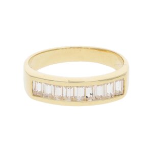 Ring Gold 750 Zirkonia Second Hand 25323171 getragen