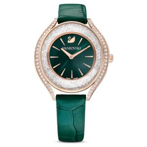 Swarovski Damen Uhr Crystalline Aura 5644078 Lederarmband...