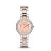 Fossil Damen Armbanduhr ES3405 Virginia Edelstahl teils roségold plattiert