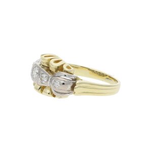 Diamant Ring Gold und Weißgold 585 Brillanten...