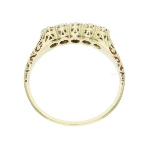 Damen Ring 585/000 (14 Karat) Gold Brillanten getragen...