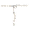 Perlen Collier Y-Halskette 925/000 Sterling Silber mit Süßwasser Zuchtperlen, getragen 25323259
