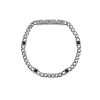 2 Jewels Herren Armband Edelstahl mit Kristallen schwarz 232306