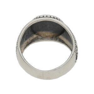 Ring 925/000 Sterling Silber geschwärzt, getragen...