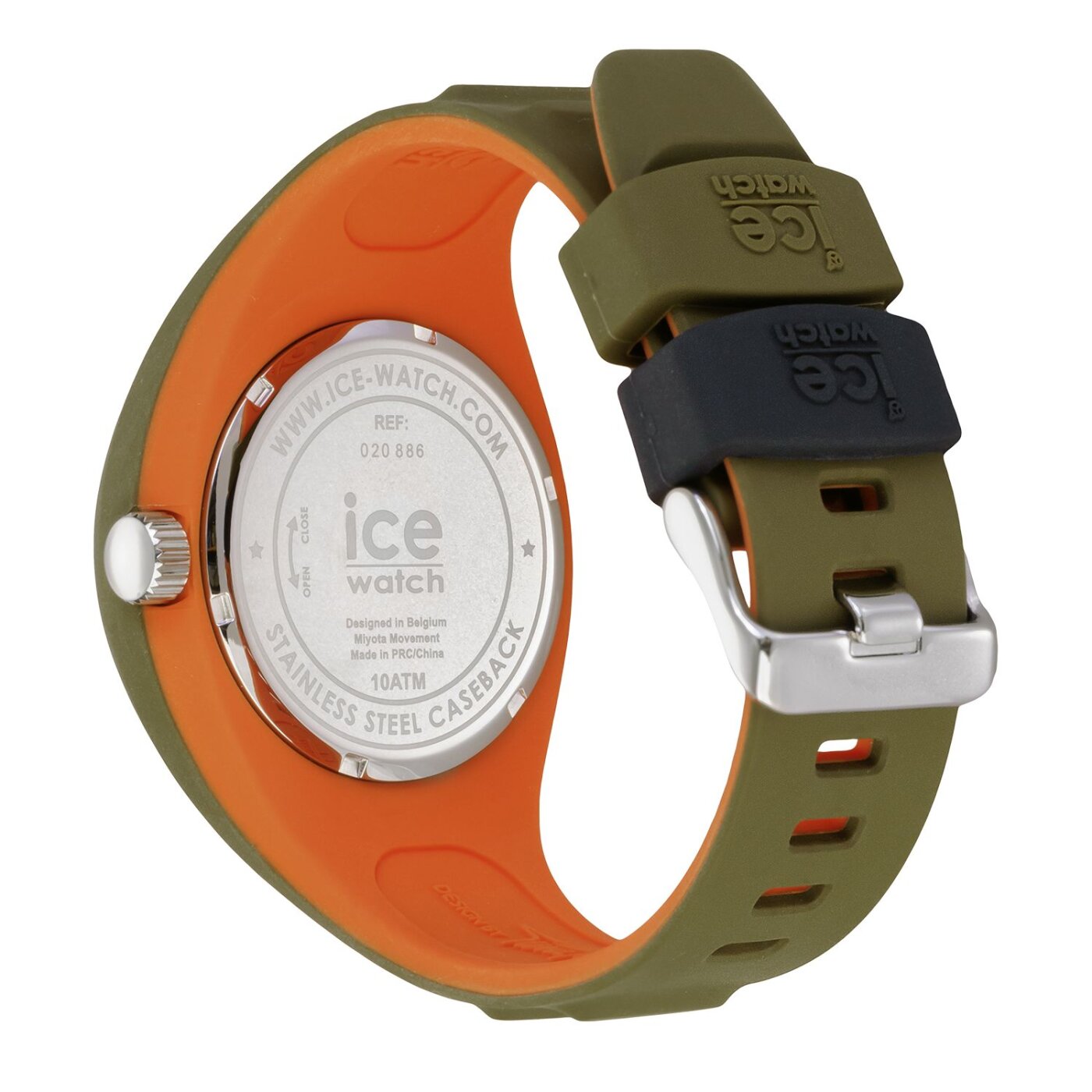 Herrenarmbanduhr P. Orange Ice-Watch Khaki, 020886 Leclercq
