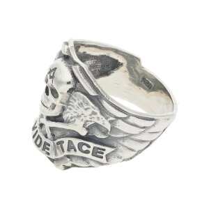 Ring 925/000 Sterling Silber mit Totenkopf,...
