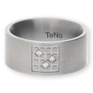 TeNo Edelstahl Ring mit Brillanten 069.10S01.D39.55