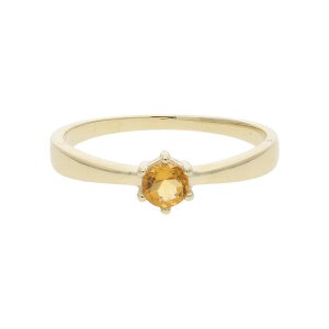 JuwelmaLux Ring 333/000 (8 Karat) Gold mit Citrin...