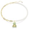 Swarovski Collier Teddy 5669162 Bär, Grün, Mehrfarbig, Goldlegierungsschicht