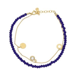 JuwelmaLux Armband 925/000 Silber, Gelbgold plattiert,...