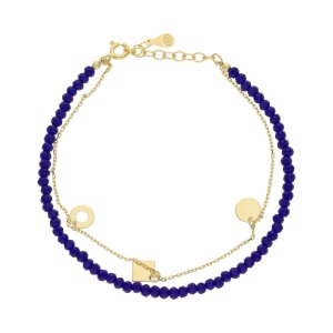 JuwelmaLux Armband 925/000 Silber, Gelbgold plattiert,...