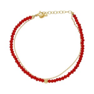 JuwelmaLux Armband 925/000 Silber, Gelbgold plattiert,...