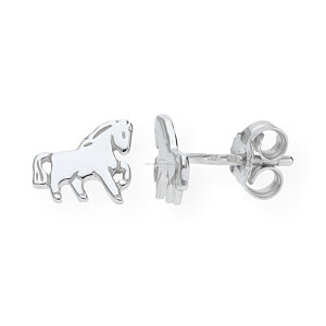 JuwelmaLux Kinderohrstecker Pferde in Silber rhodiniert JL20-06-0341