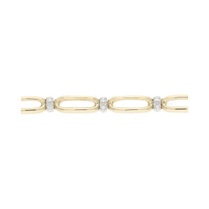 Armband Gold und Weißgold 585 Brillanten Second...