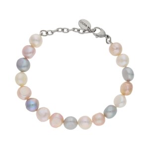 JuwelmaLux Perlenarmband Edelstahl mit...