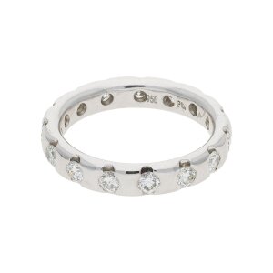 Brillant Ring aus Platin 950/000 aus zweiter Hand, getragen