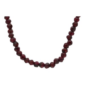 Dirndlkette Silber 835 geschwärzt Granat 25323386...