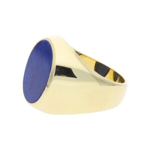 Ring Gold 585 Lapislazuli Gravierbar Second Hand 25323410...