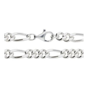 Figarokette Silber 925 diamantiert JL50-05-0058 JuwelmaLux