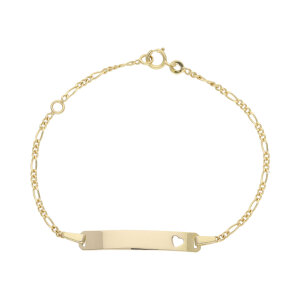 JuwelmaLux Armband für Taufe Gold 585, Gravurplatte...
