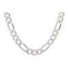 JuwelmaLux Halskette Figaro diamantiert 925/000 Sterling Silber JL50-05-0064