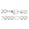 JuwelmaLux Halskette Figaro diamantiert 925/000 Sterling Silber JL50-05-0064