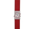 Rolf Cremer Uhr Turn S 507710 Lederband, Edelstahl, rot